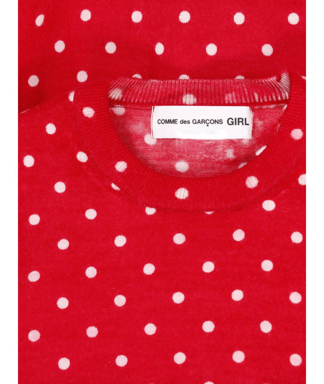 COMME DES GARÇONS Красный шерстяной джемпер / свитер, фото 3