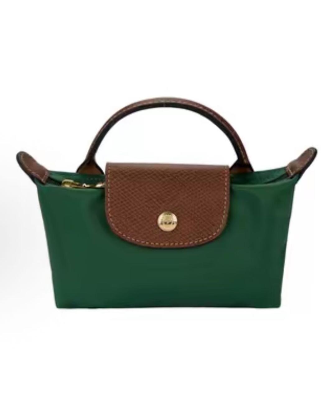 LONGCHAMP Зеленая сумка с короткими ручками, фото 9