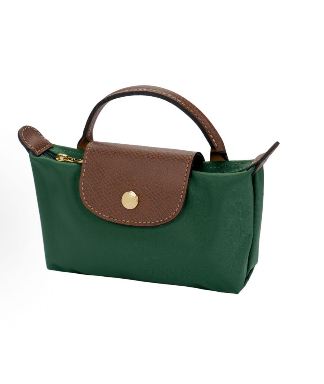 LONGCHAMP Зеленая сумка с короткими ручками, фото 2