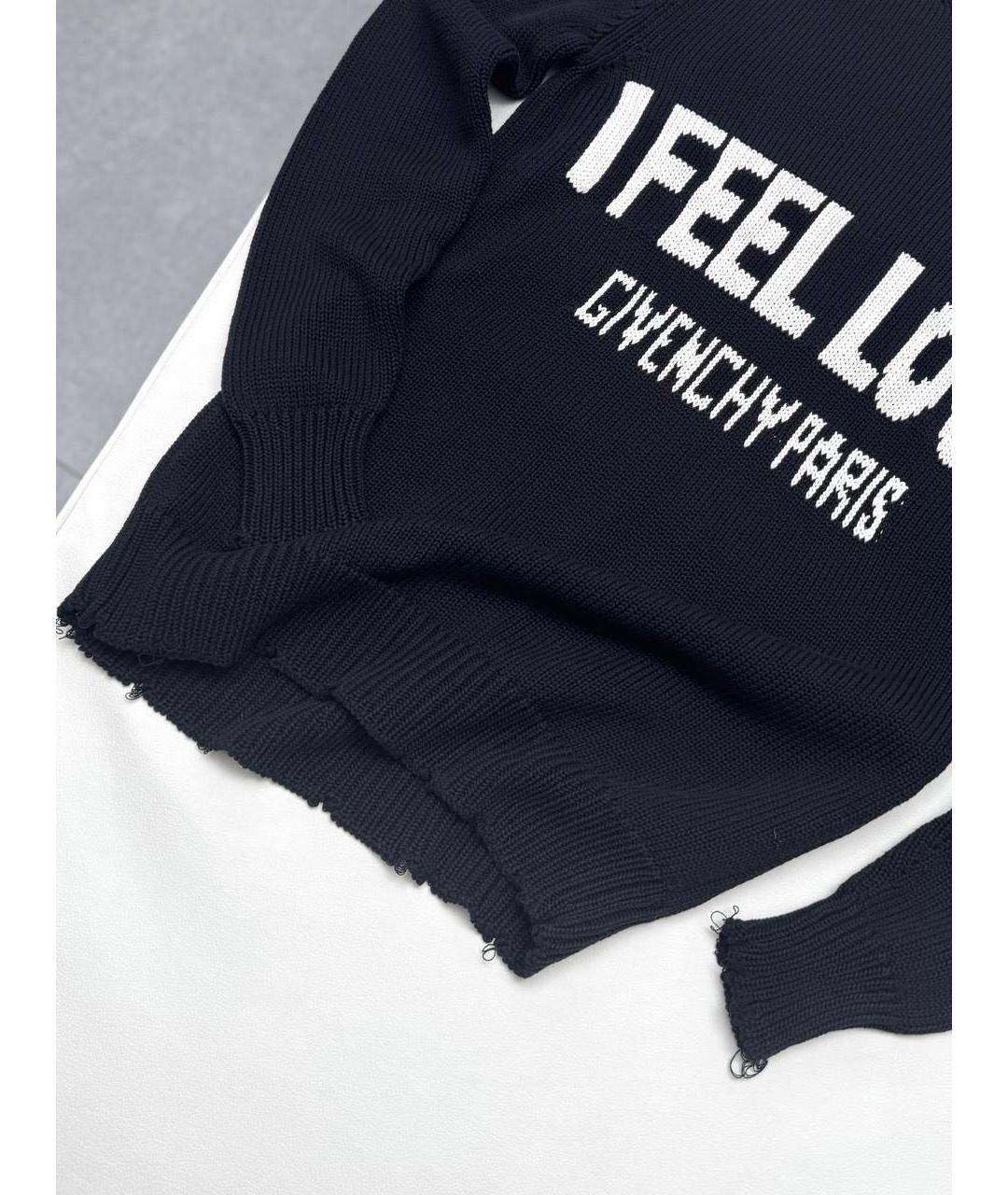 GIVENCHY Черный хлопковый джемпер / свитер, фото 4