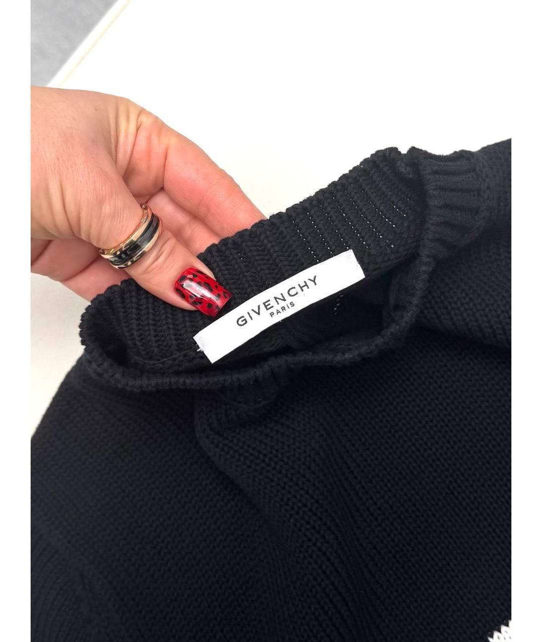 GIVENCHY Черный хлопковый джемпер / свитер, фото 3