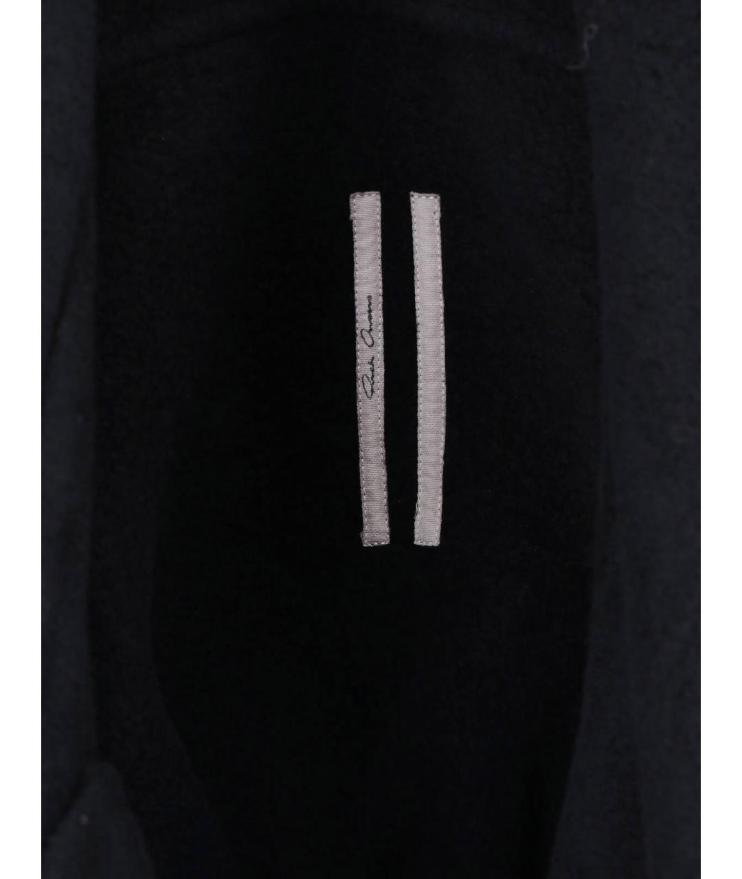 RICK OWENS Черная кашемировая куртка, фото 4