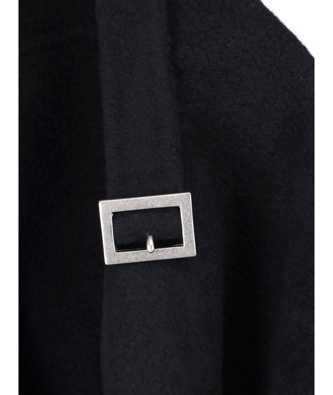 RICK OWENS Черная кашемировая куртка, фото 5