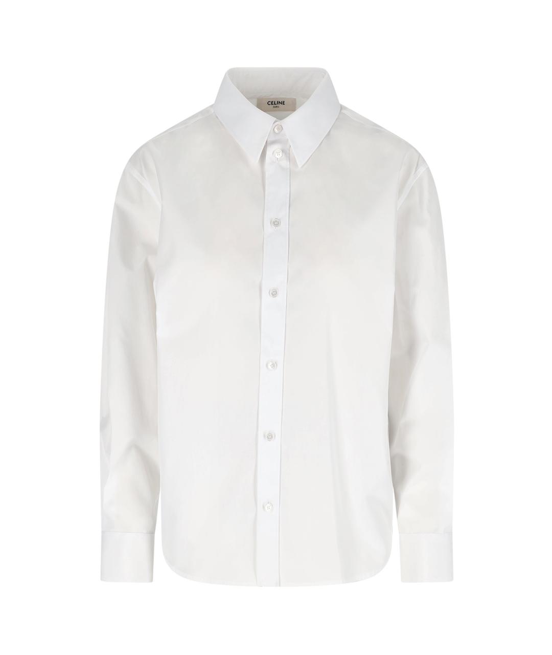 CELINE Белая хлопковая рубашка, фото 1