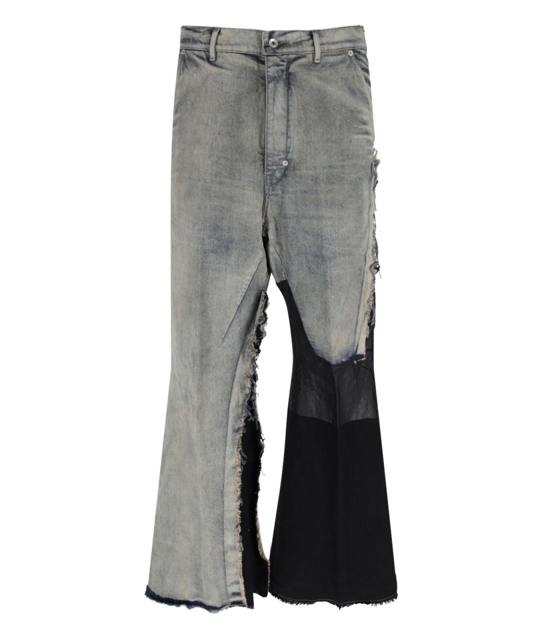 RICK OWENS Синие хлопковые джинсы, фото 1