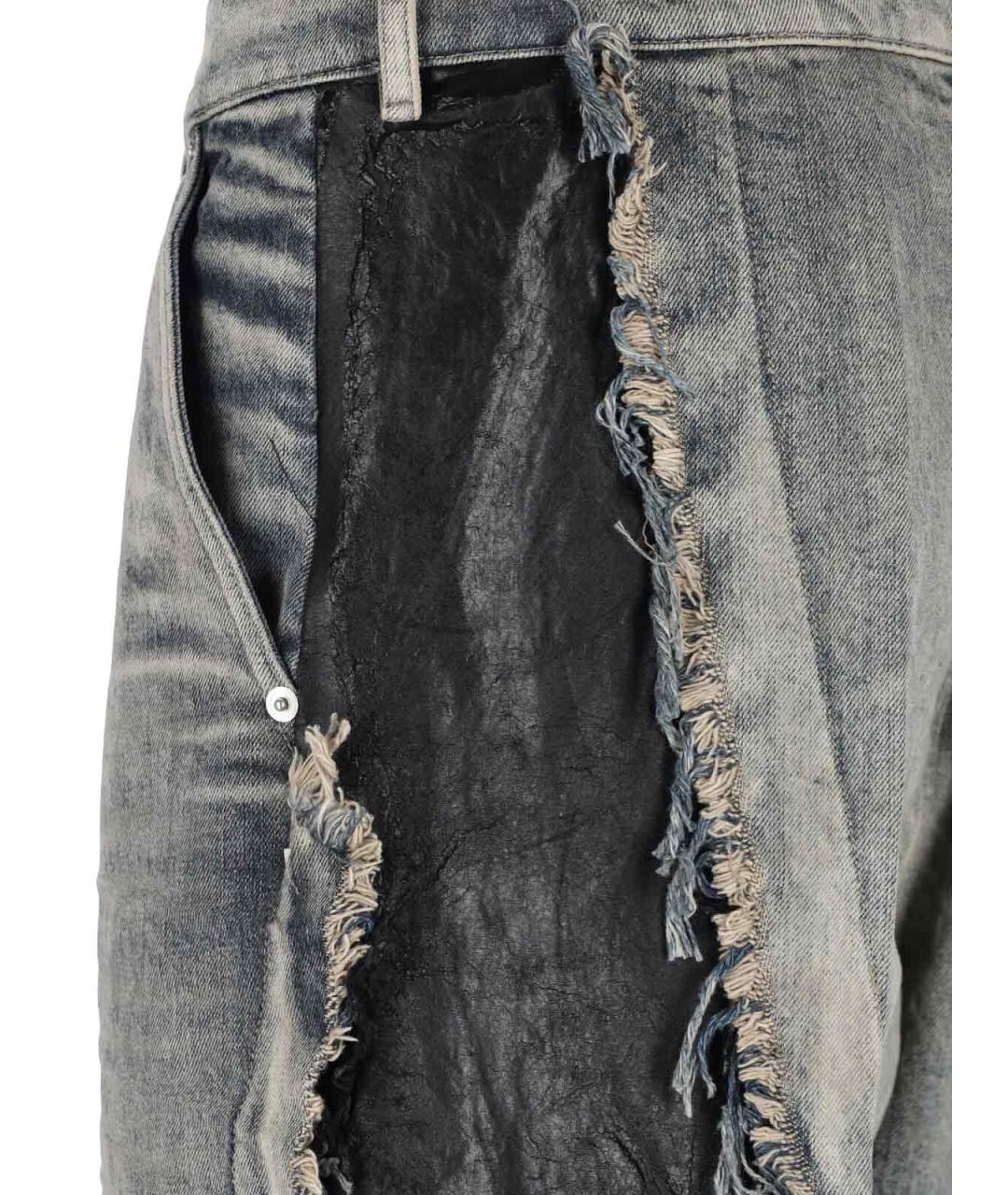 RICK OWENS Синие хлопковые джинсы, фото 4