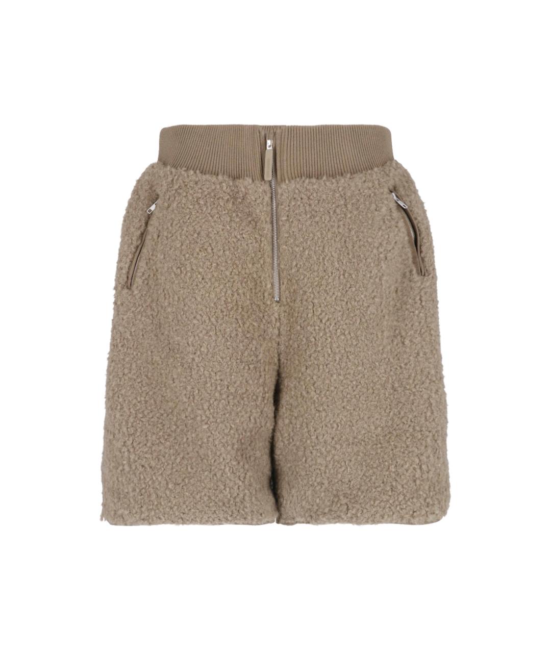 entire studios Коричневые полиэстеровые шорты, фото 1