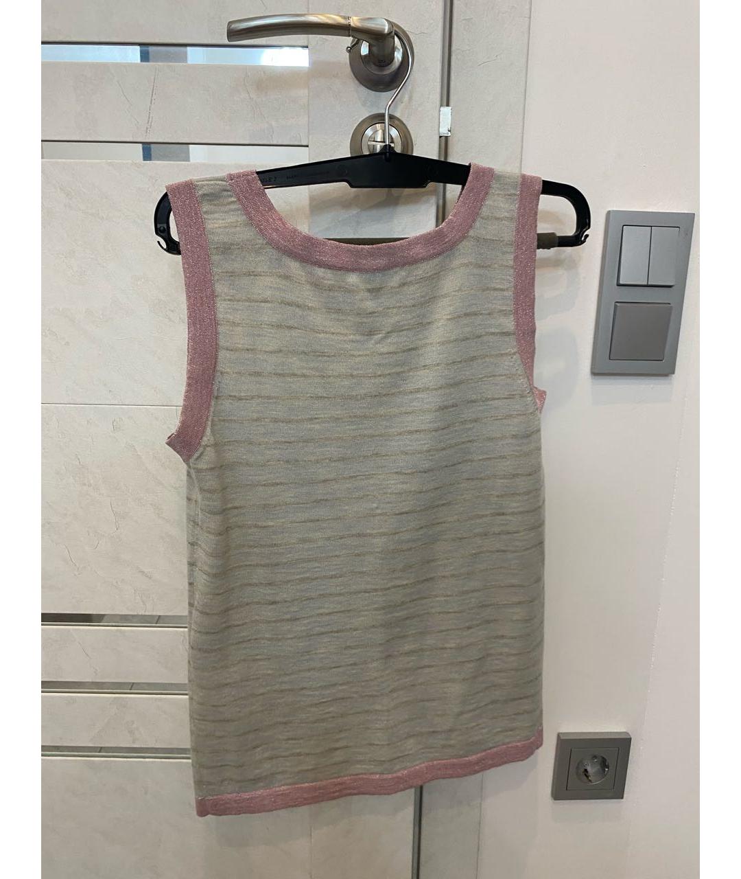 CHANEL Мульти кашемировая майка, фото 2