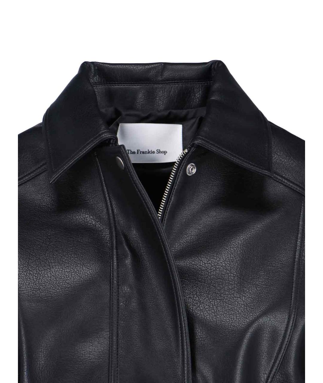 THE FRANKIE SHOP Черная полиэстеровая куртка, фото 4