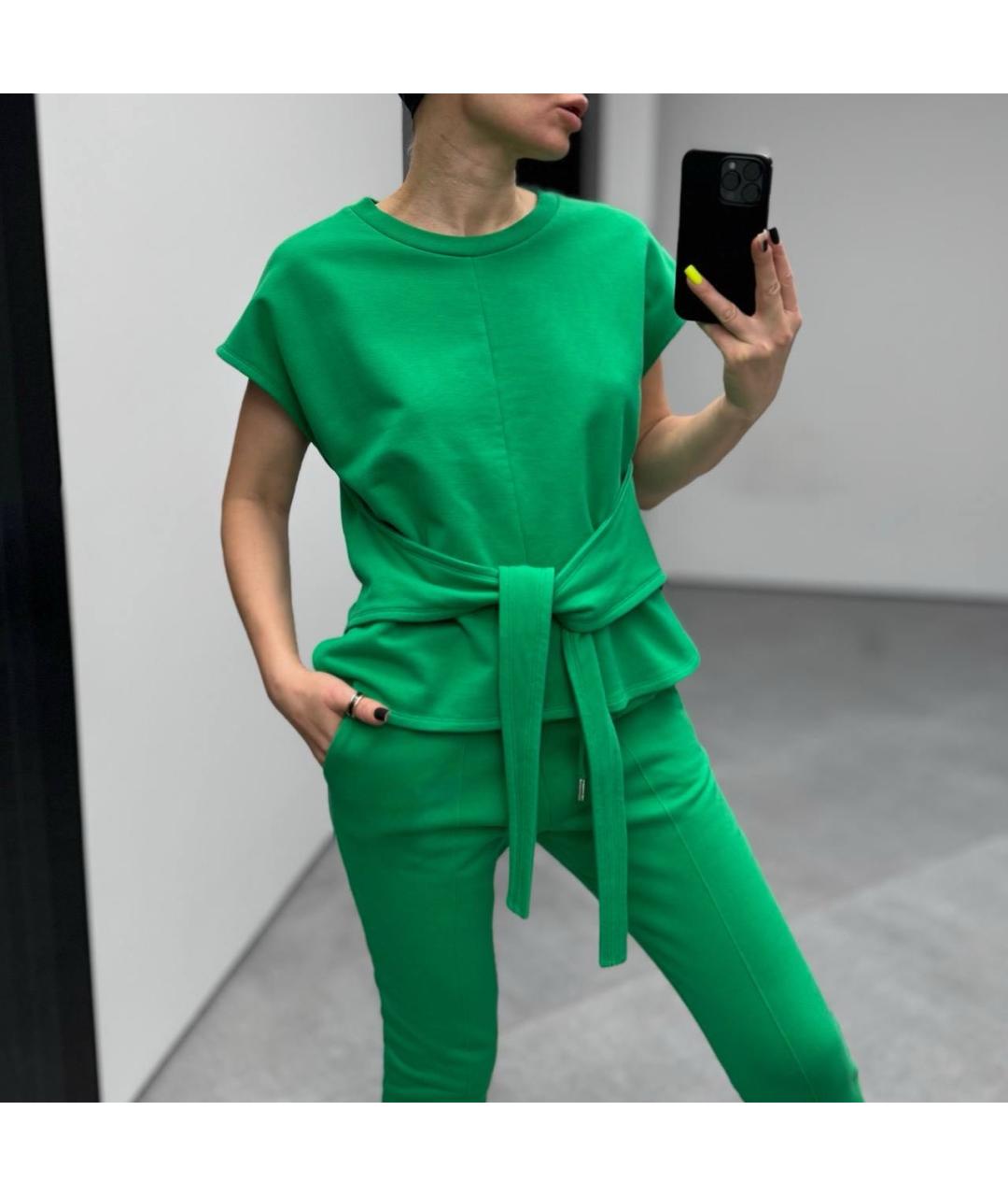 ALEXANDER WANG Зеленый хлопковый костюм с брюками, фото 8