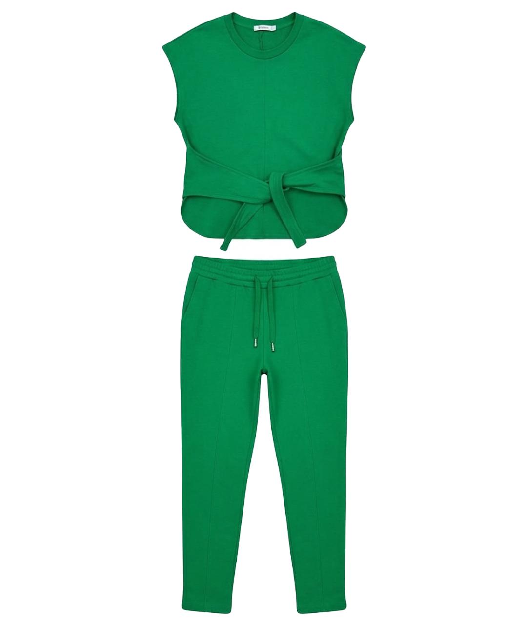 ALEXANDER WANG Зеленый хлопковый костюм с брюками, фото 1