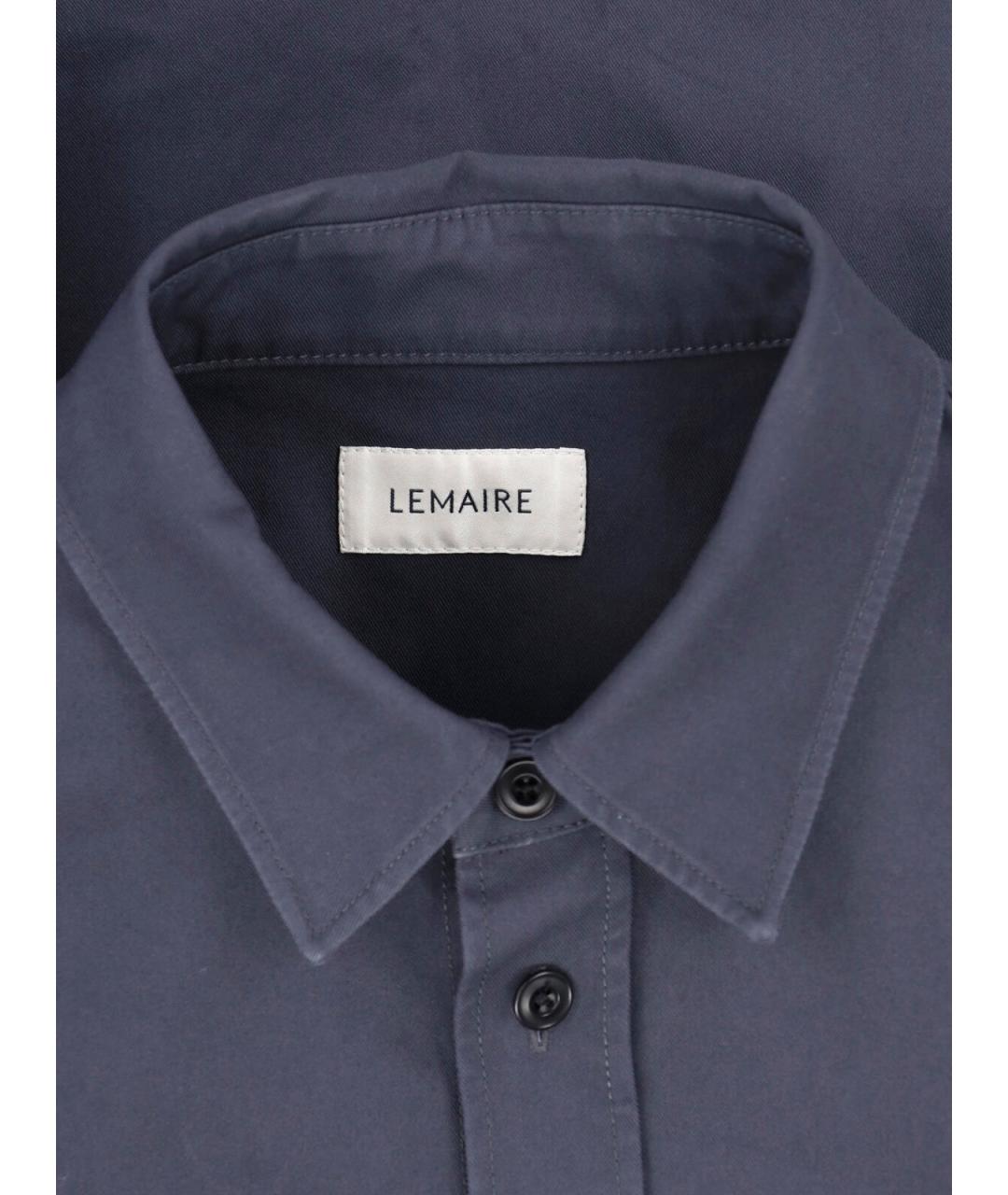 LEMAIRE Синяя хлопковая кэжуал рубашка, фото 3