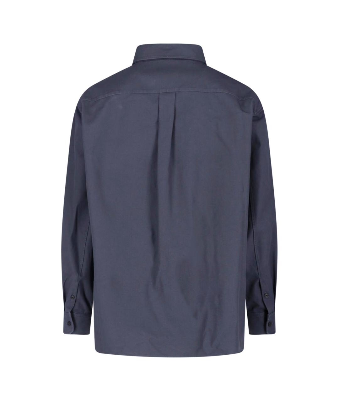 LEMAIRE Синяя хлопковая кэжуал рубашка, фото 2