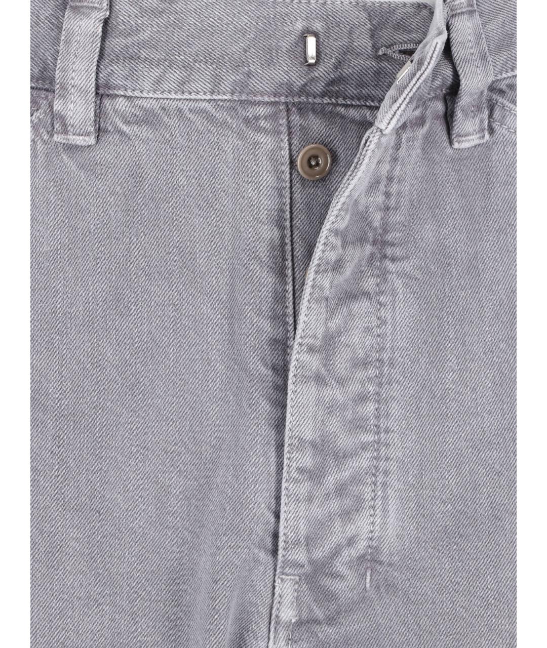 LEMAIRE Серые хлопковые повседневные брюки, фото 4