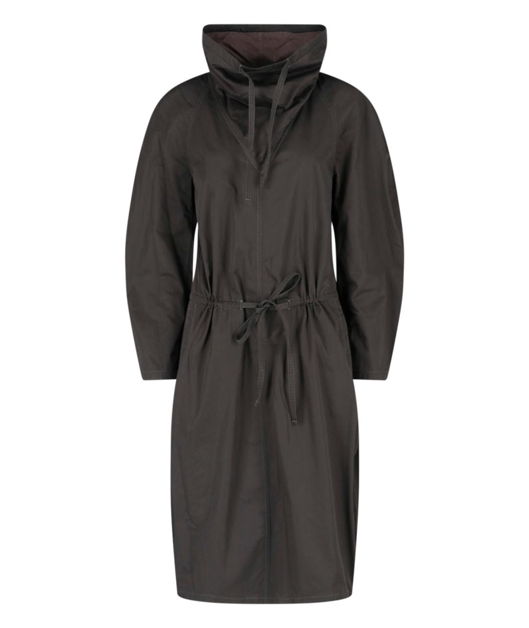 LEMAIRE Коричневое хлопковое повседневное платье, фото 1