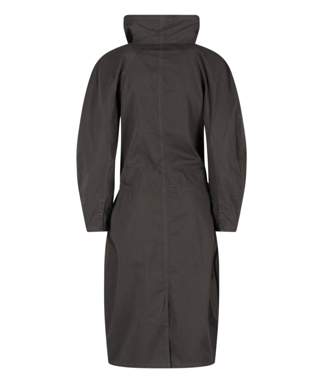 LEMAIRE Коричневое хлопковое повседневное платье, фото 2