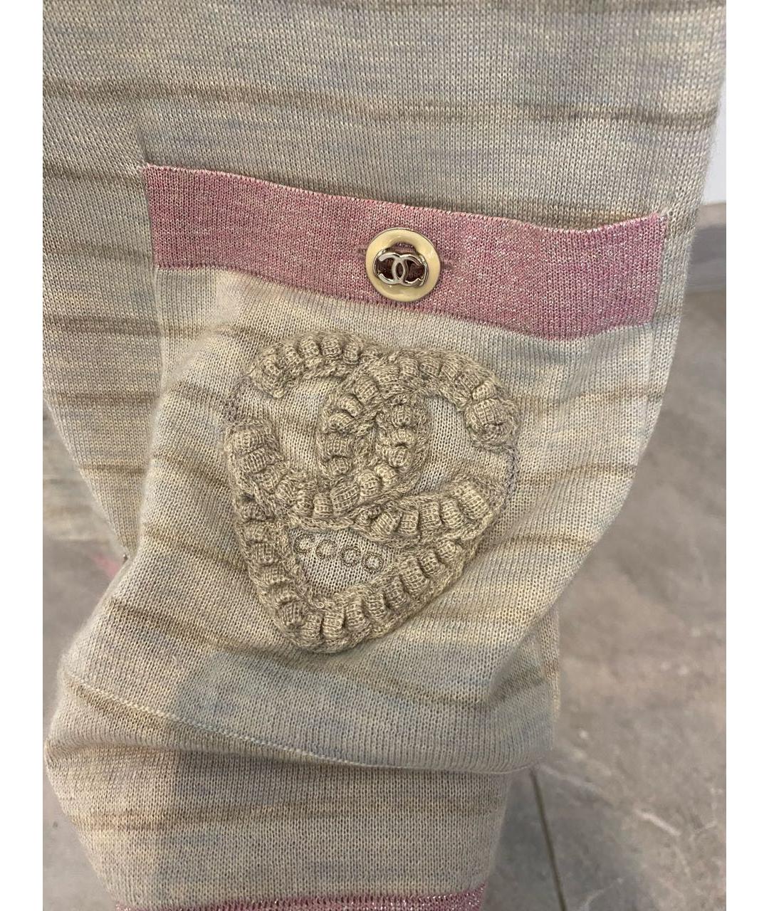 CHANEL Мульти кашемировый кардиган, фото 5