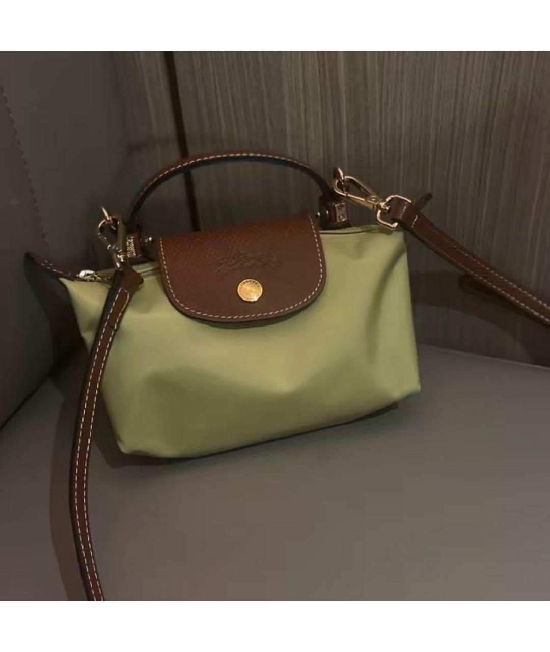 LONGCHAMP Желтая сумка с короткими ручками, фото 4