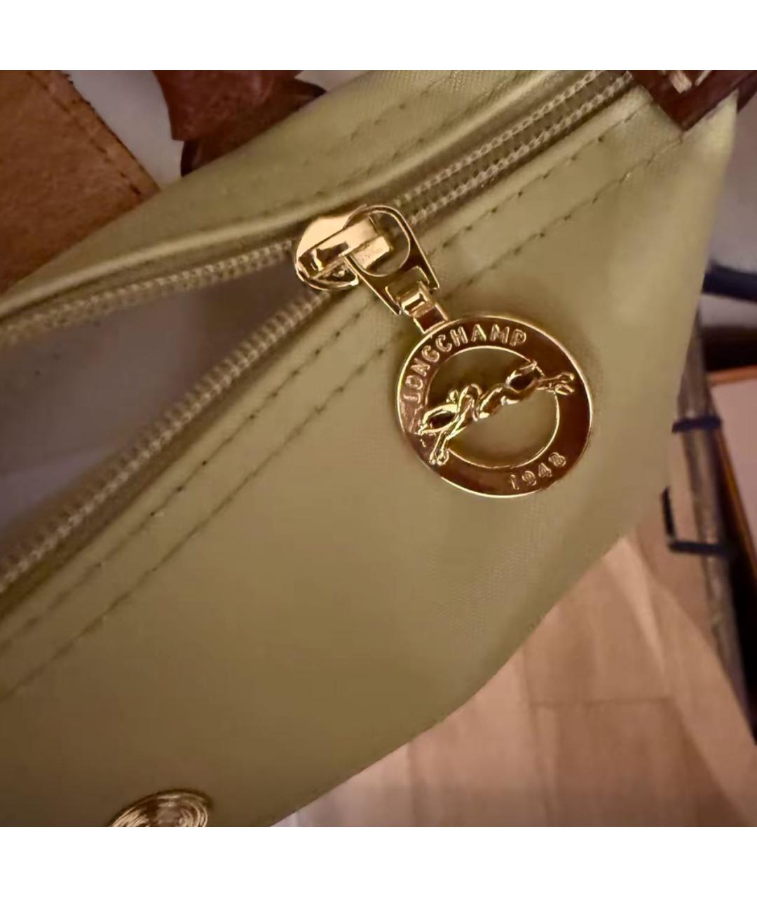 LONGCHAMP Желтая сумка с короткими ручками, фото 7