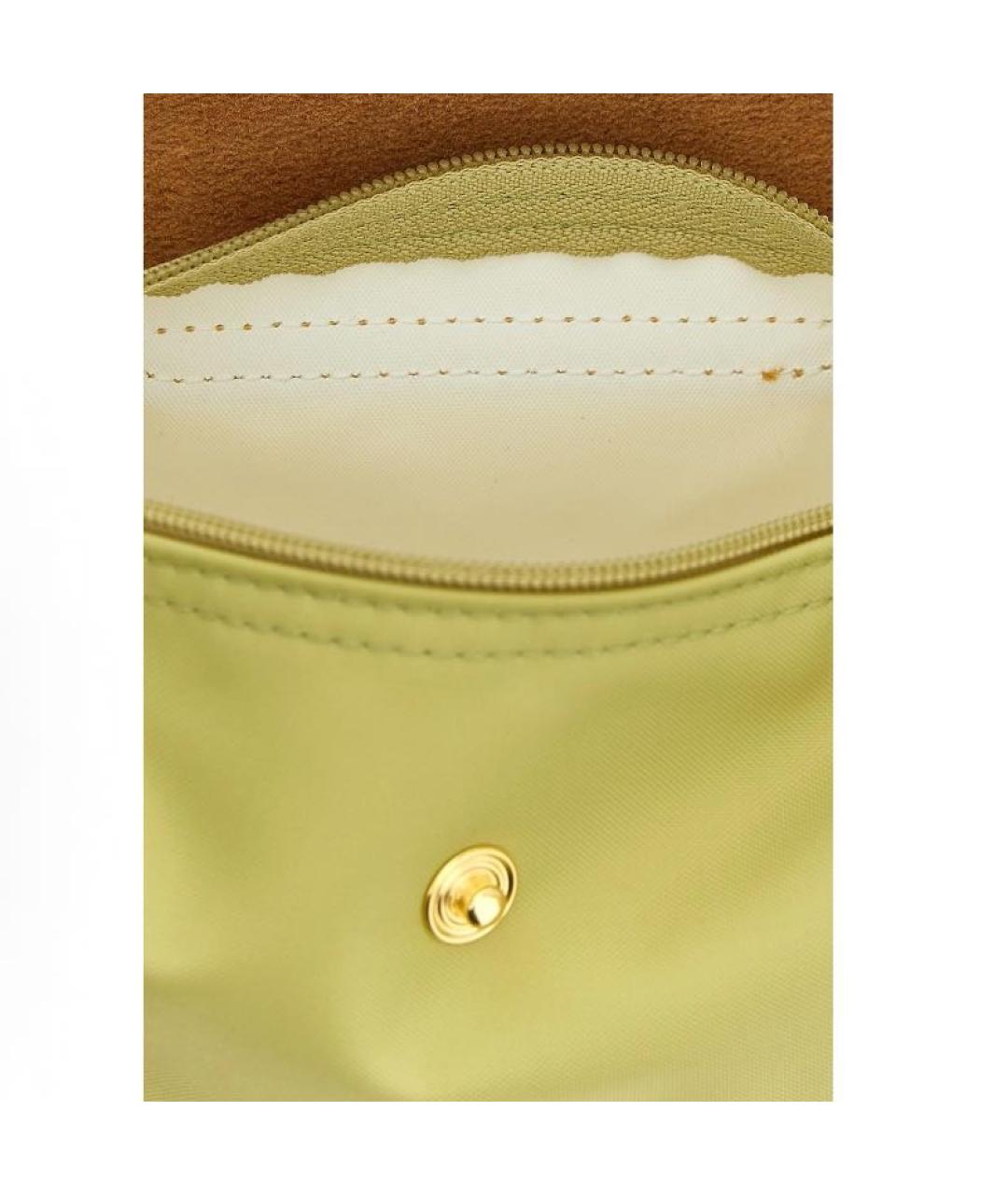 LONGCHAMP Желтая сумка с короткими ручками, фото 3