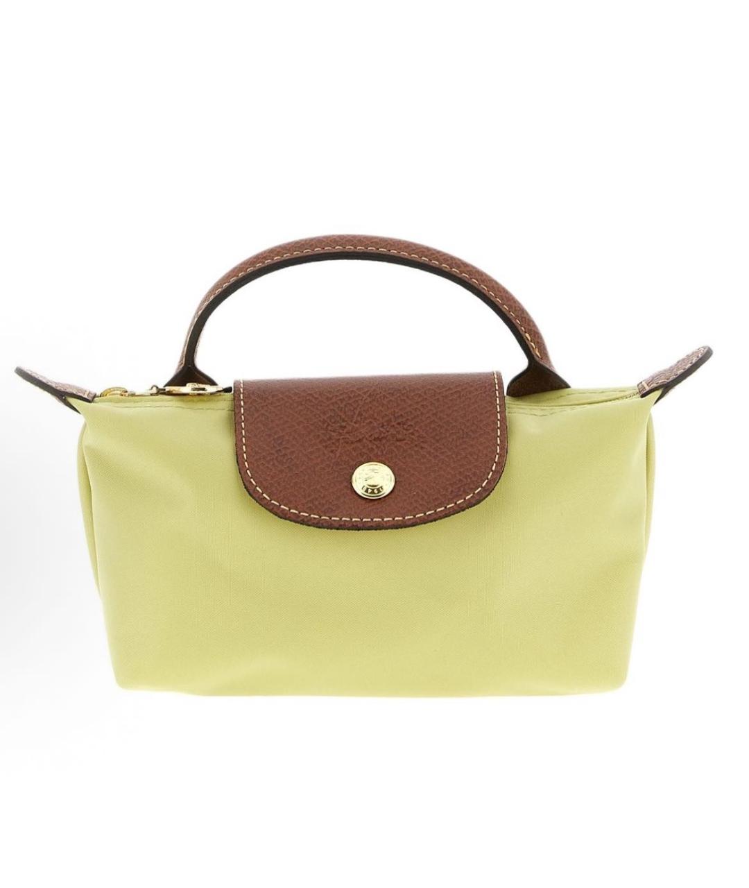 LONGCHAMP Желтая сумка с короткими ручками, фото 9