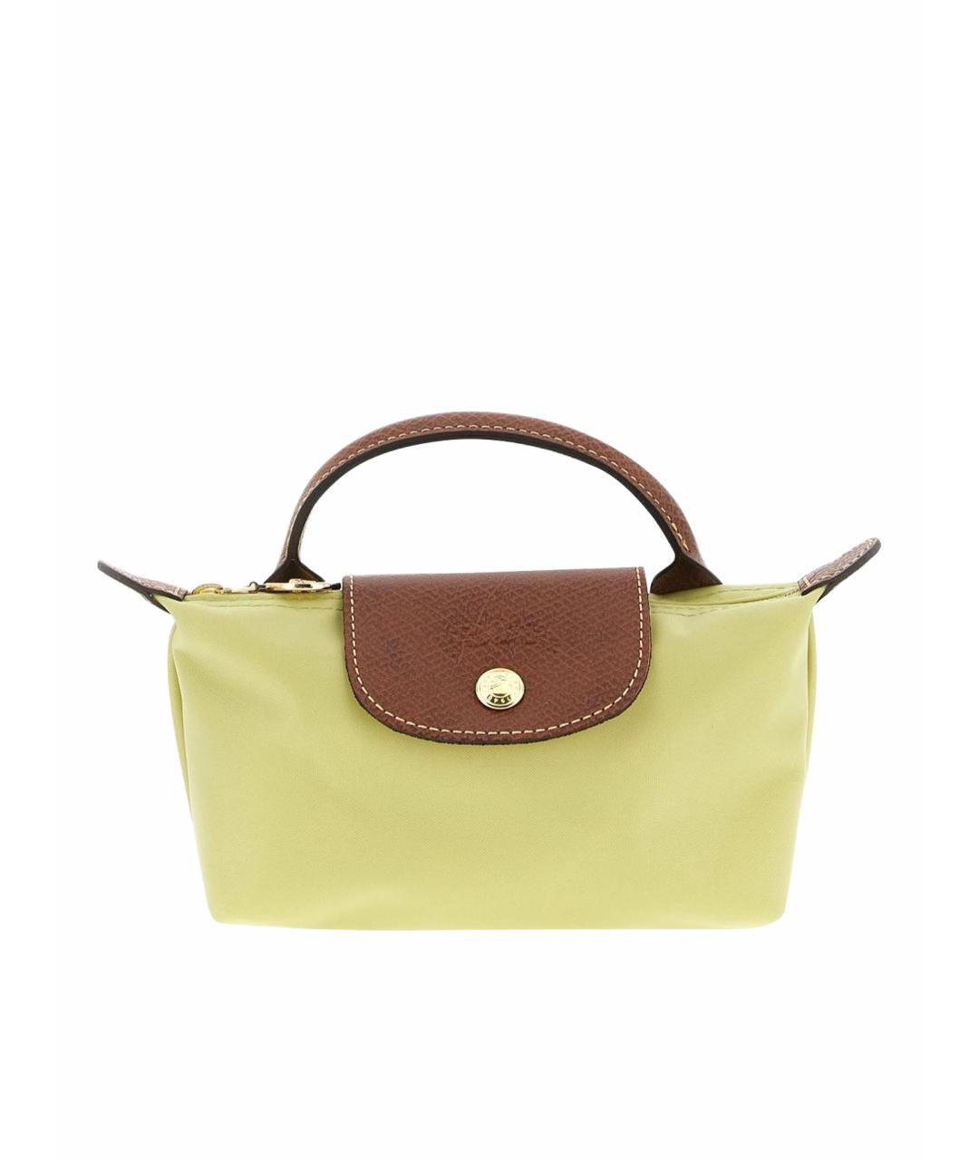 LONGCHAMP Желтая сумка с короткими ручками, фото 1