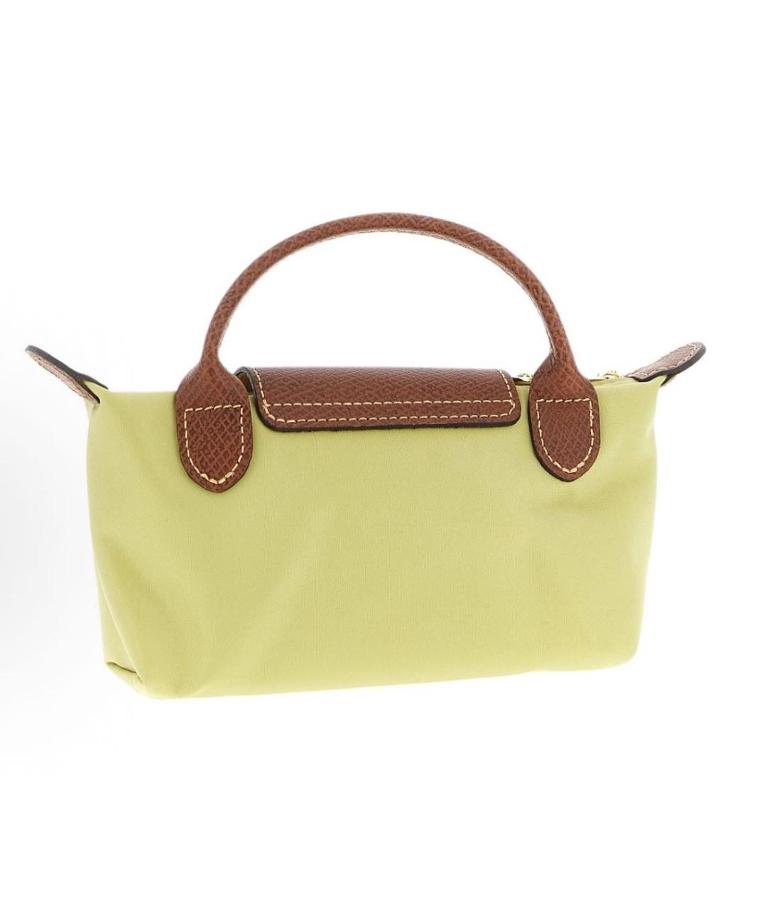 LONGCHAMP Желтая сумка с короткими ручками, фото 2