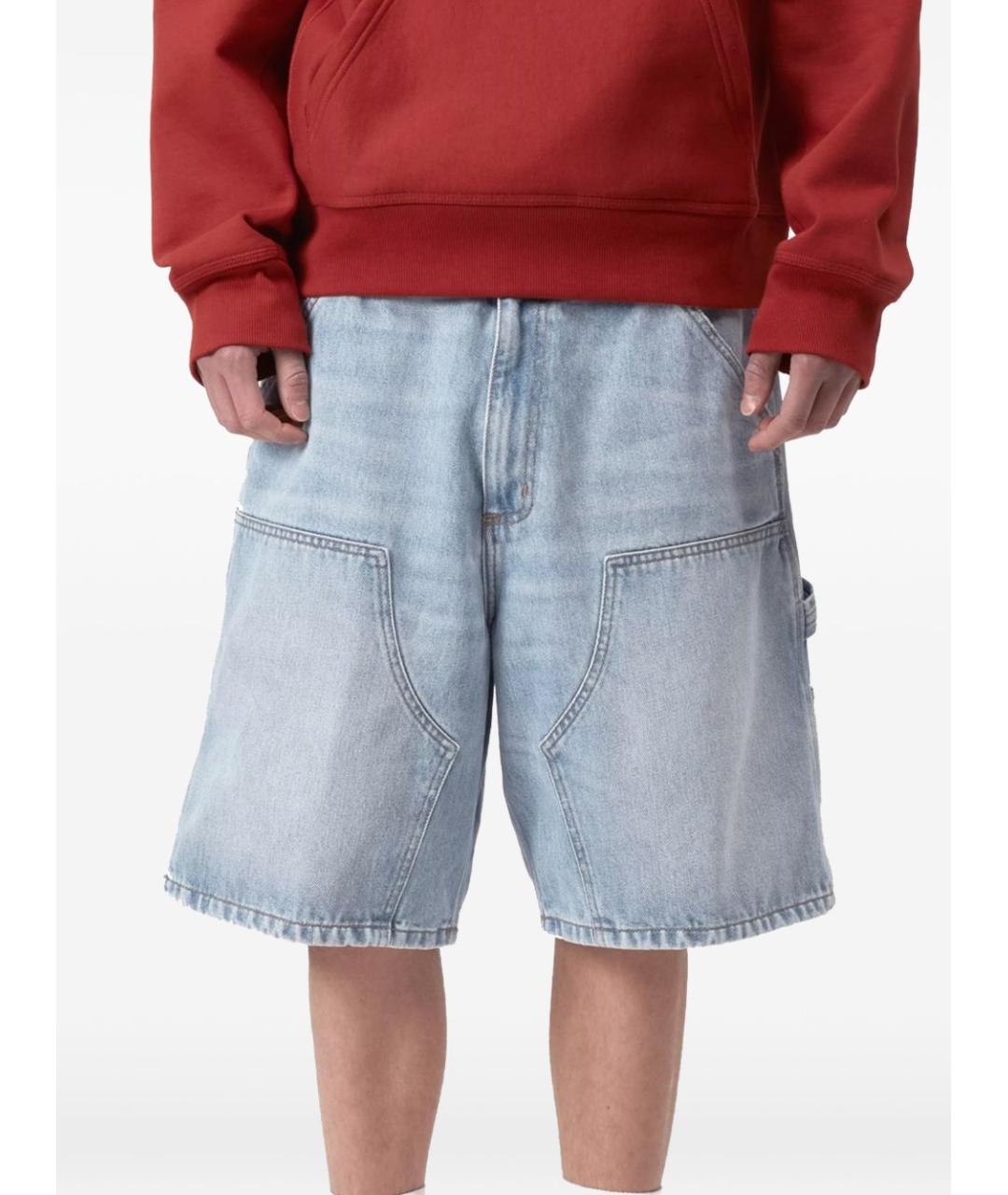 CARHARTT WIP Голубые хлопковые шорты, фото 2