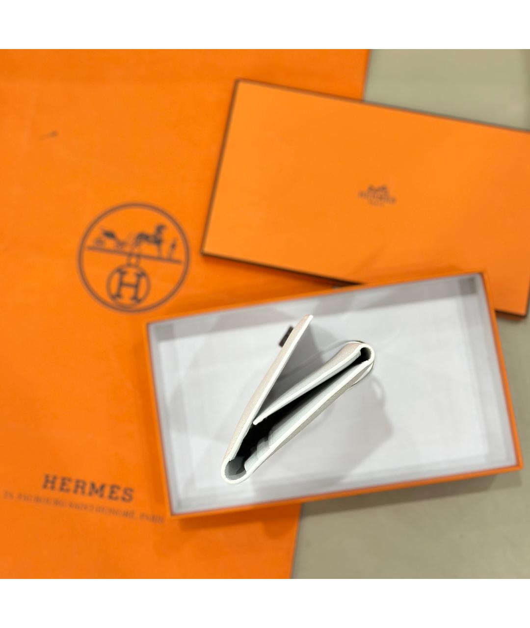 HERMES Белый кошелек, фото 2