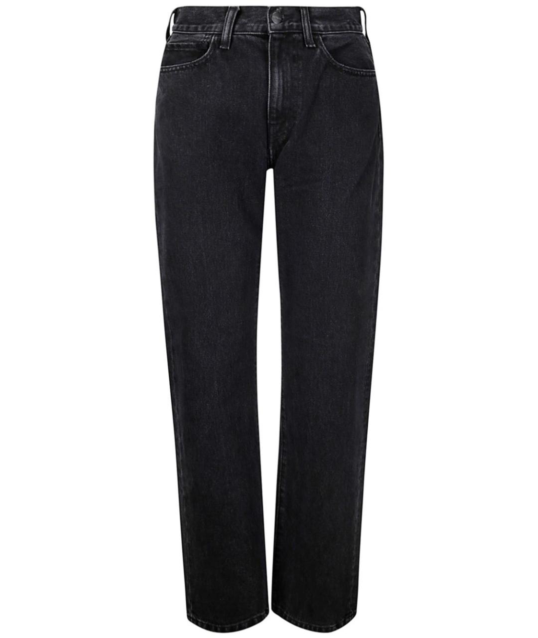 CARHARTT WIP Черные хлопковые прямые джинсы, фото 1