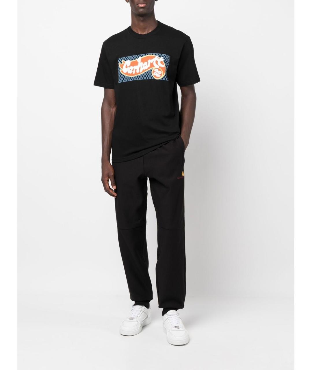 CARHARTT WIP Черные хлопковые повседневные брюки, фото 2