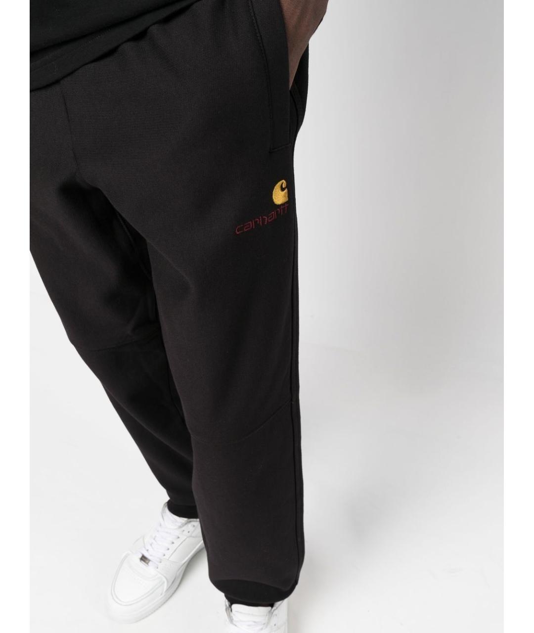 CARHARTT WIP Черные хлопковые повседневные брюки, фото 5