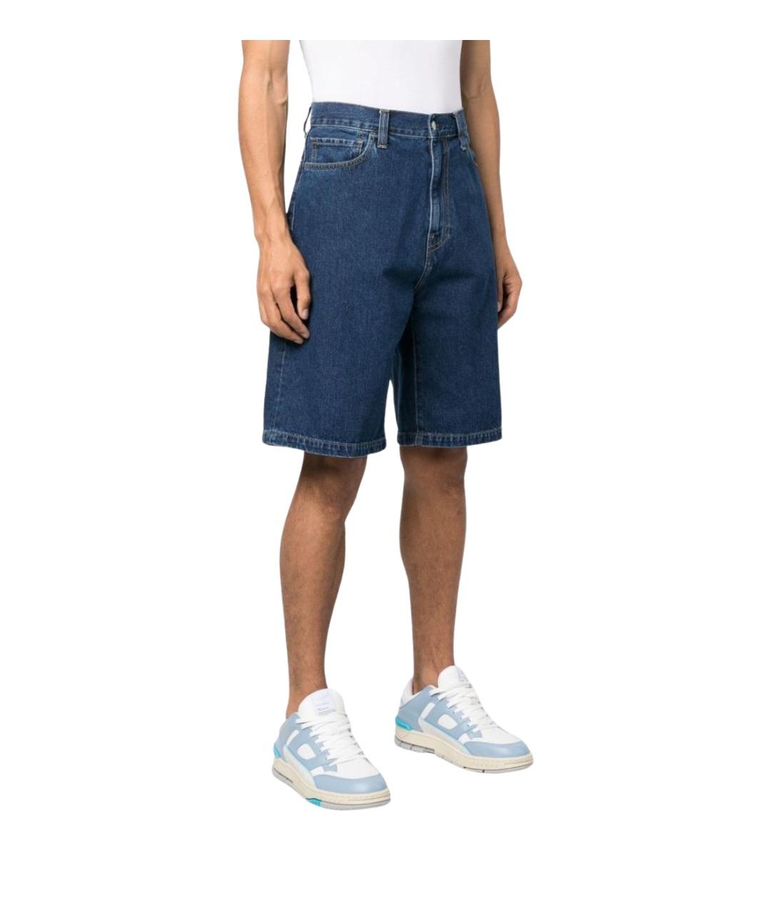 CARHARTT WIP Синие хлопковые шорты, фото 2