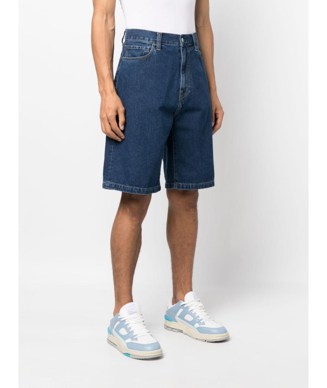 CARHARTT WIP Синие хлопковые шорты, фото 3