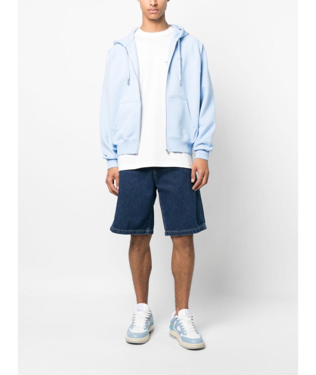 CARHARTT WIP Синие хлопковые шорты, фото 4