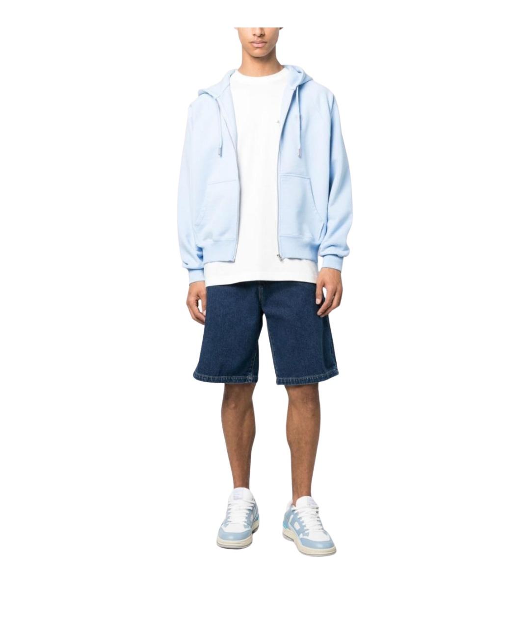 CARHARTT WIP Синие хлопковые шорты, фото 4