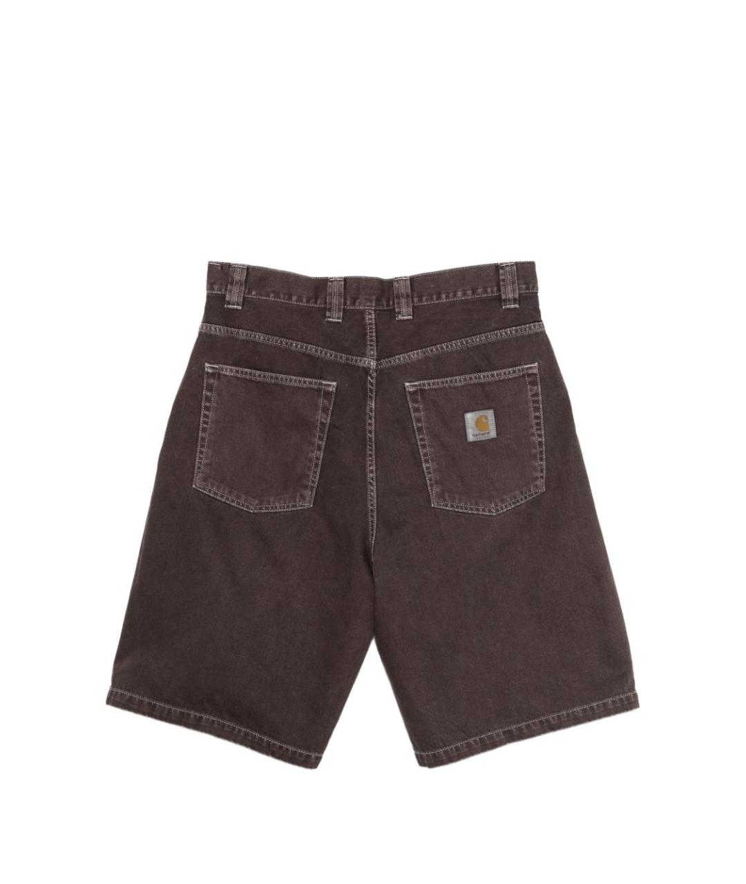 CARHARTT WIP Коричневые хлопковые шорты, фото 2