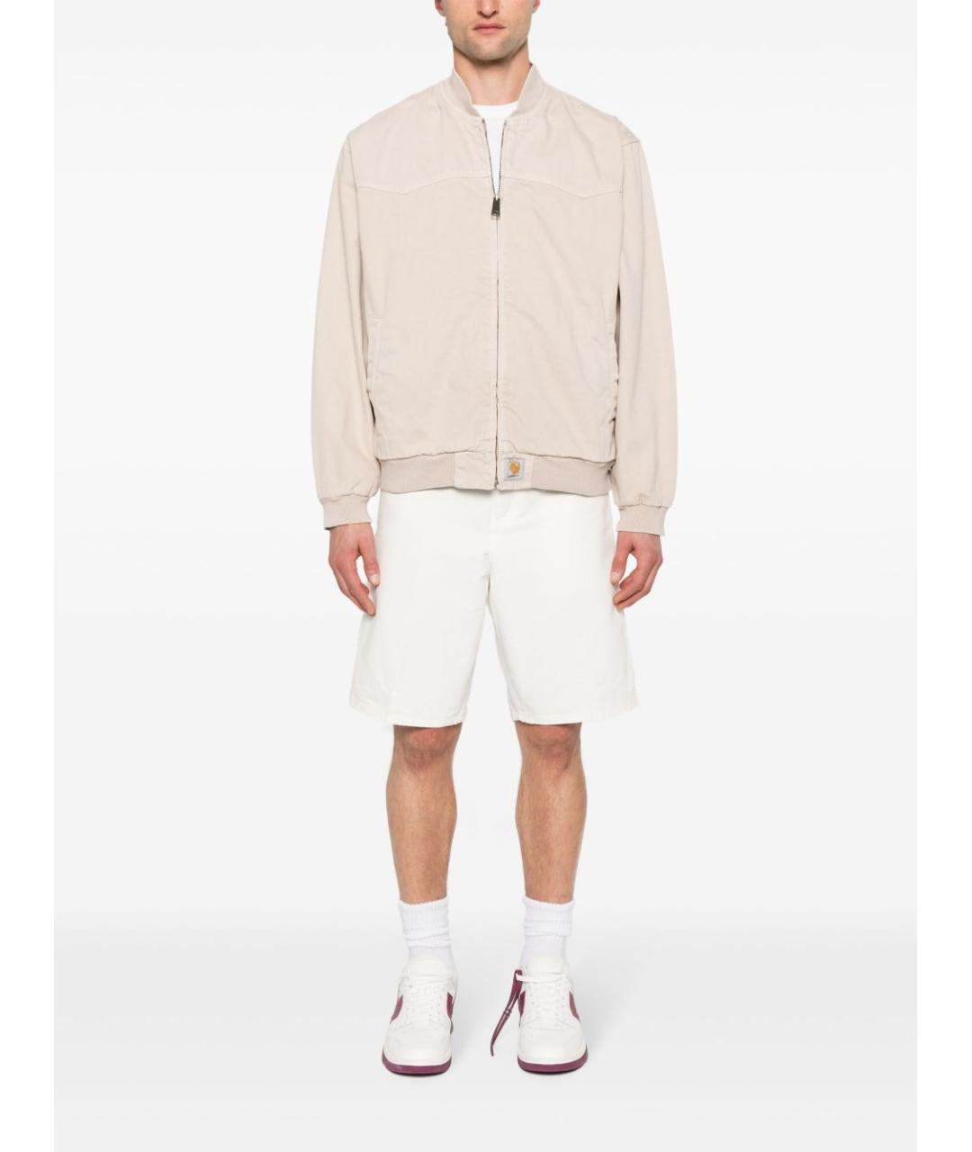 CARHARTT WIP Белые хлопковые шорты, фото 3