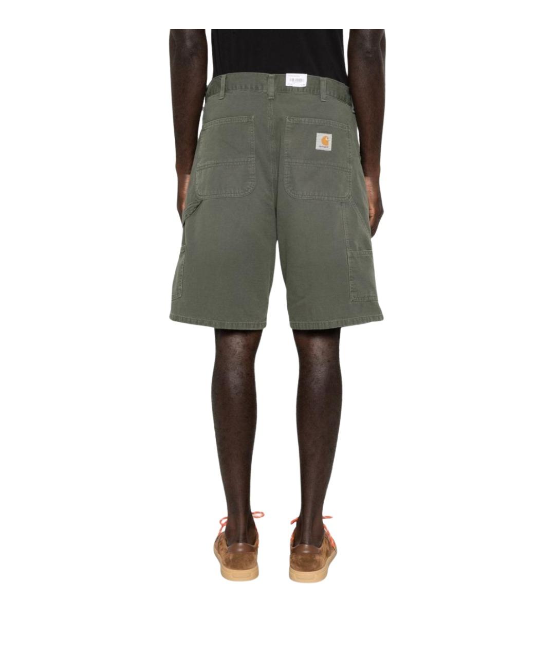 CARHARTT WIP Зеленые хлопковые шорты, фото 4