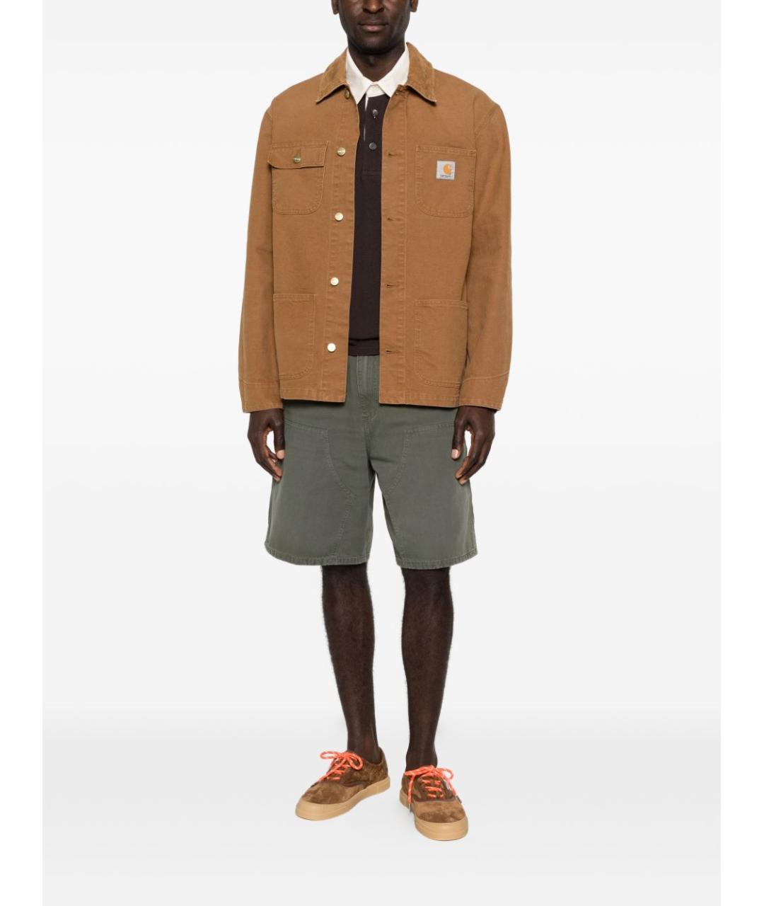 CARHARTT WIP Зеленые хлопковые шорты, фото 2