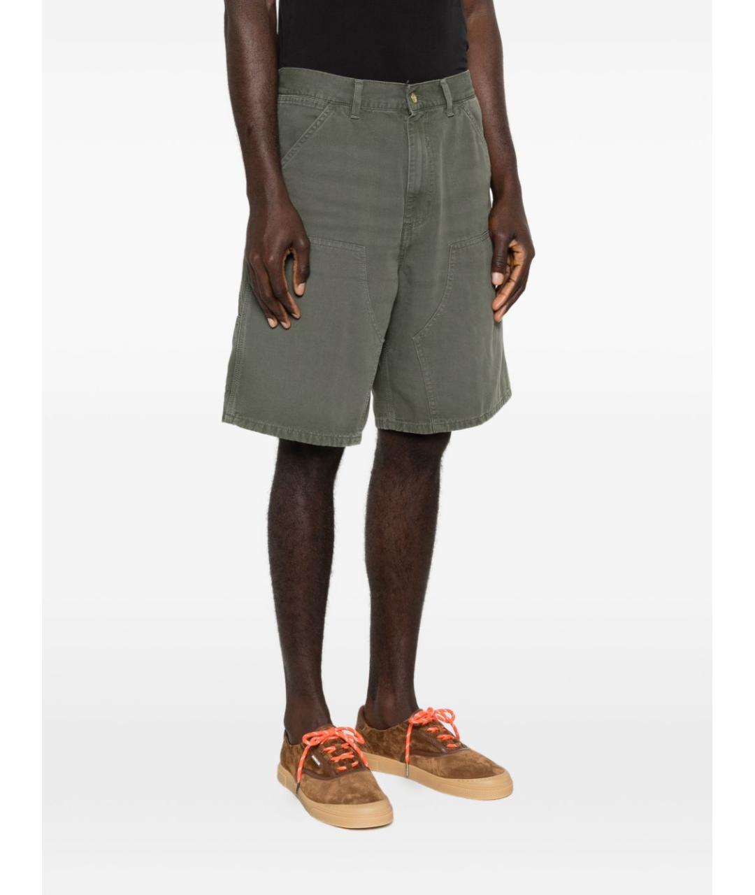 CARHARTT WIP Зеленые хлопковые шорты, фото 3