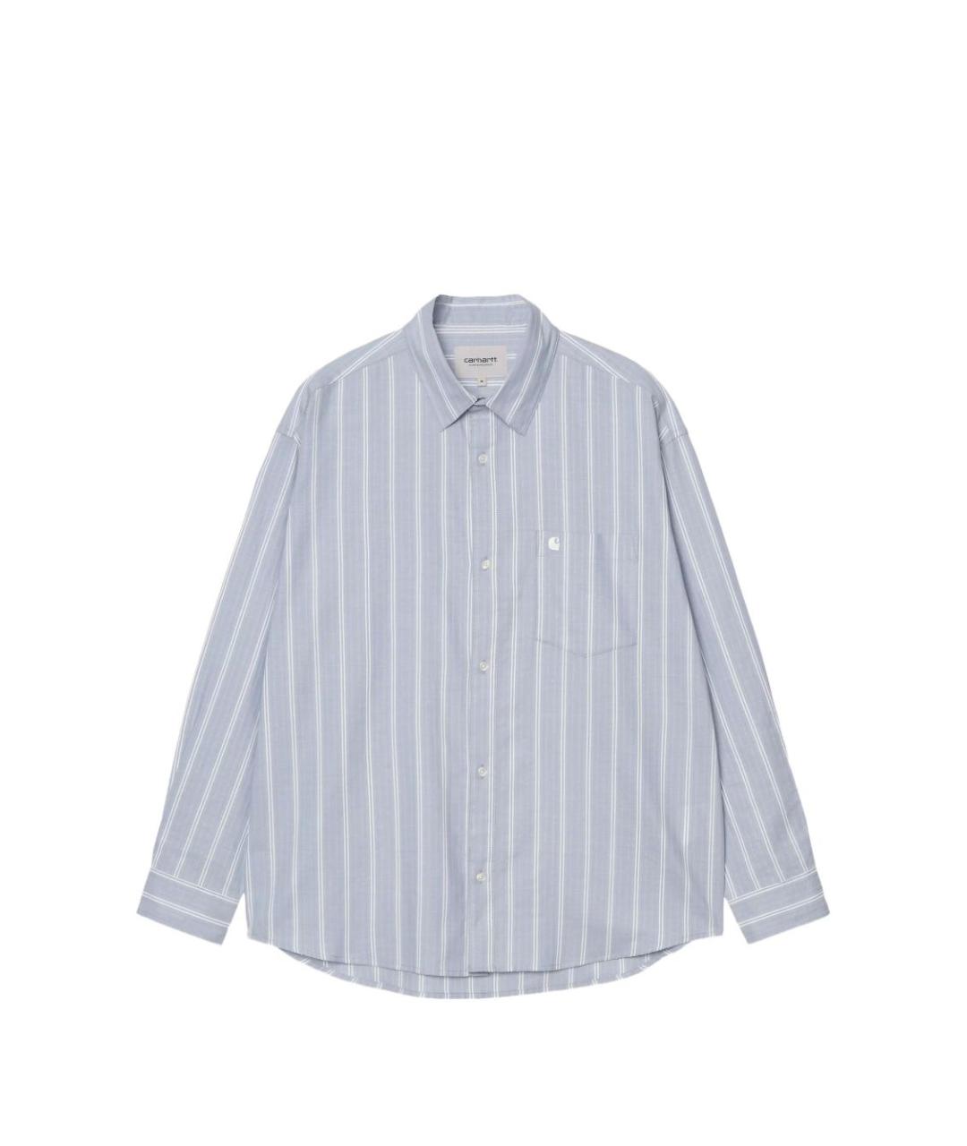 CARHARTT WIP Синяя хлопковая классическая рубашка, фото 1