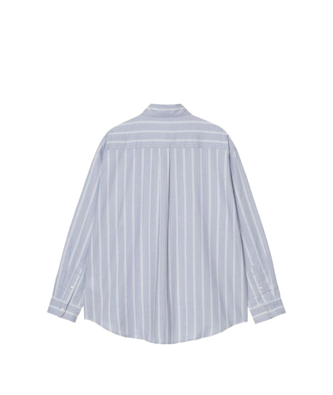 CARHARTT WIP Синяя хлопковая классическая рубашка, фото 2