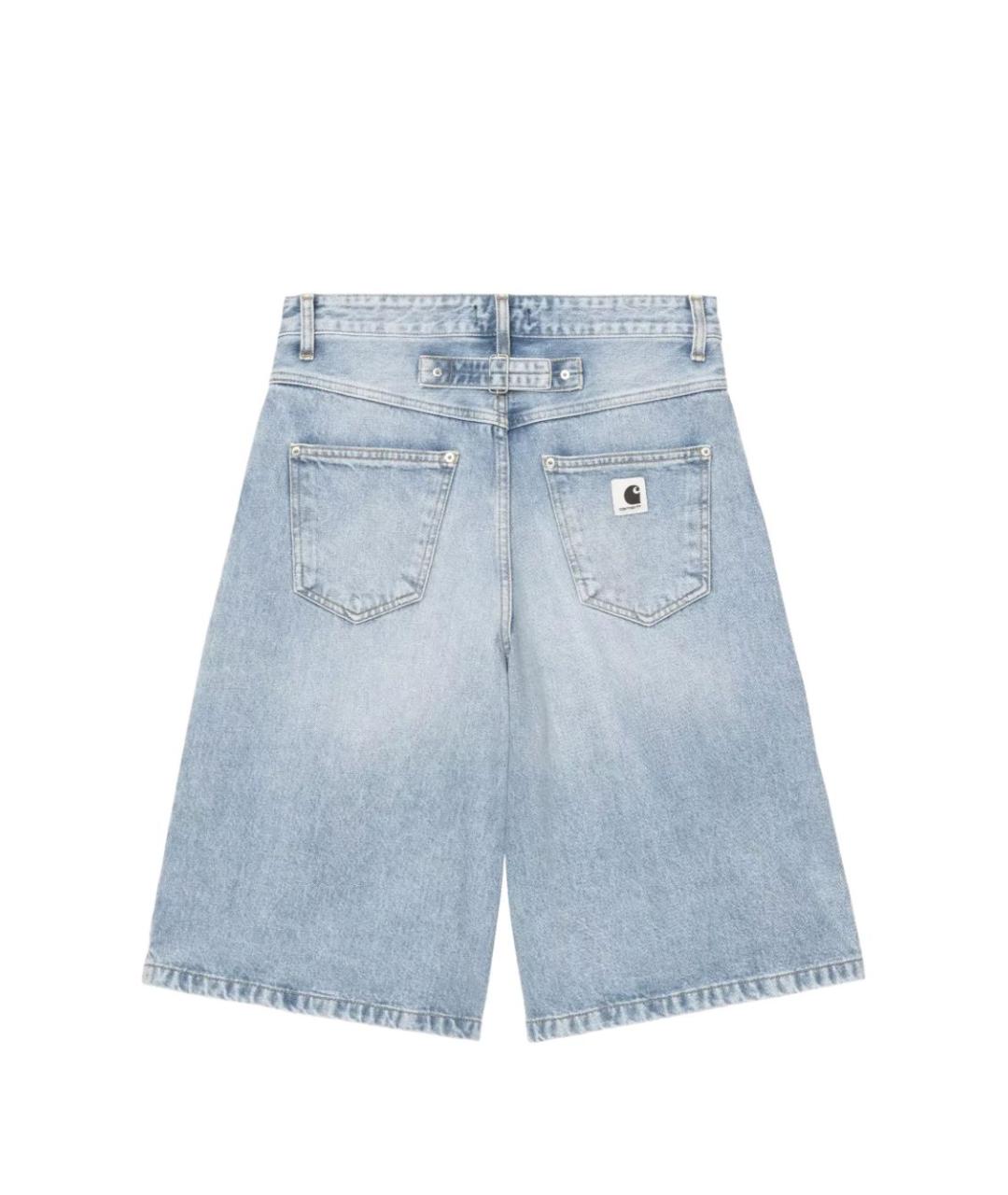 CARHARTT WIP Голубые хлопковые шорты, фото 2