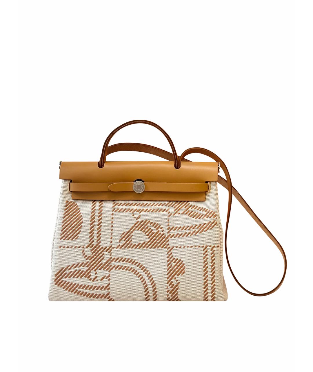 HERMES Коричневая деним сумка через плечо, фото 1