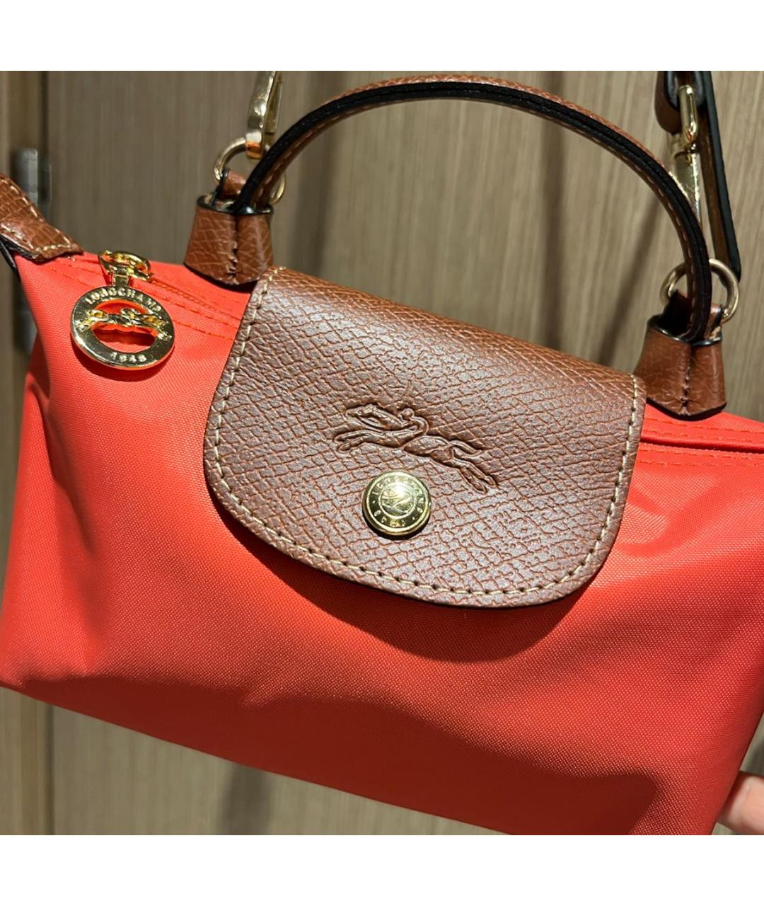LONGCHAMP Красная сумка с короткими ручками, фото 6