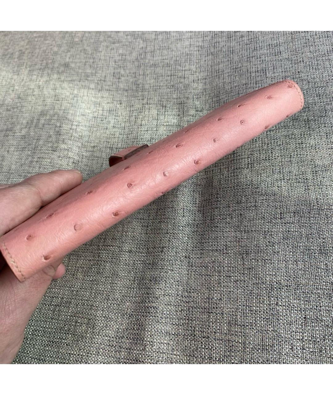 HERMES Розовый кошелек, фото 7