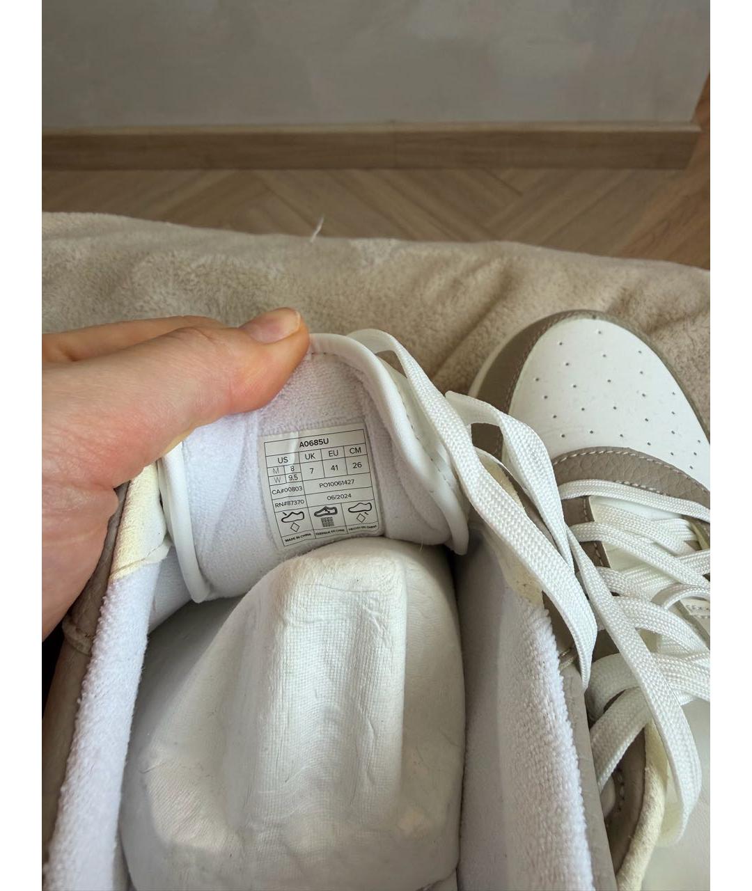 ALO YOGA Бежевые кожаные кроссовки, фото 3