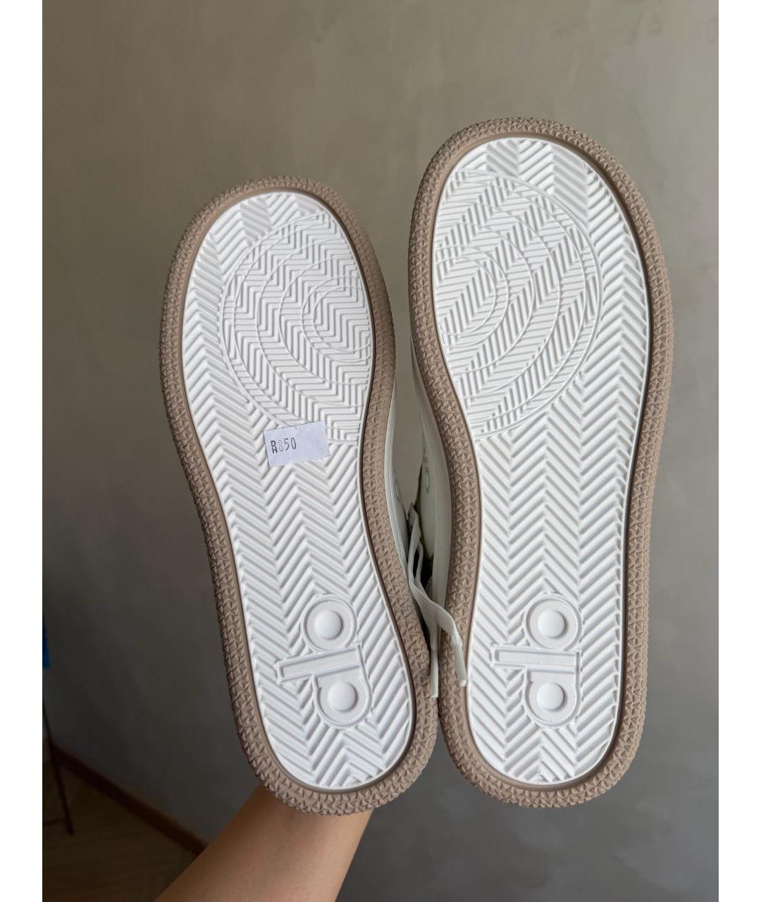 ALO YOGA Бежевые кожаные кроссовки, фото 5