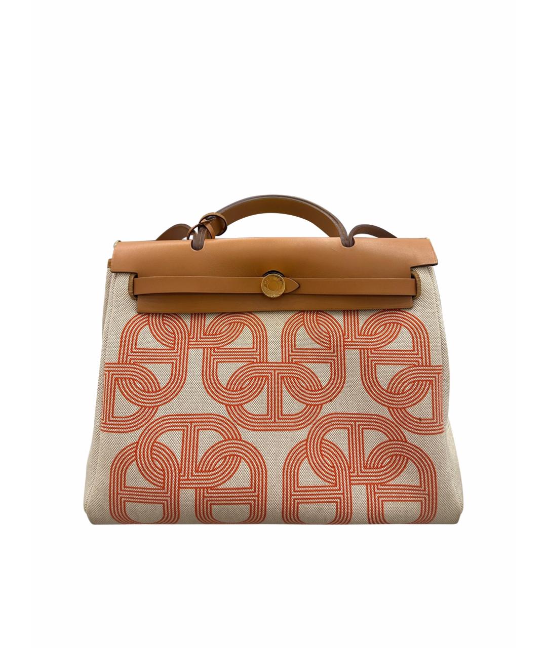 HERMES Коричневая деним сумка через плечо, фото 1